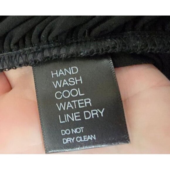 Norma Kamali Dress Sz L/40 Tara Midi Ruched Off Shoulder Black Elegant Cocktail - Picture 10 of 13